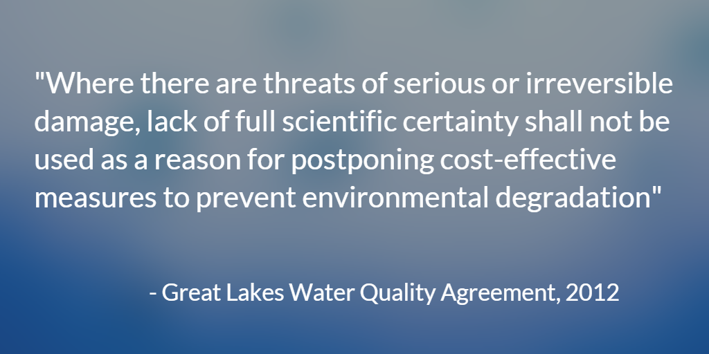 Great Lakes Water Quality Agreement quote