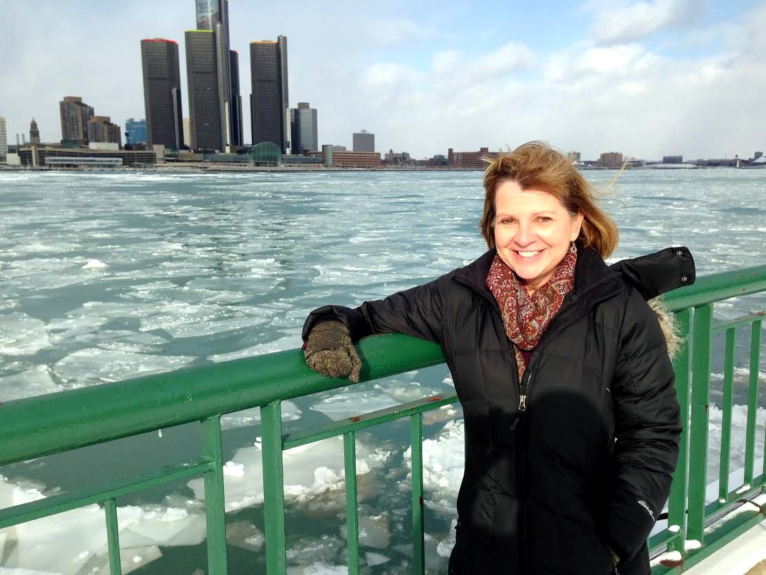 Trish Morris is still getting used to lake-effect snow. 