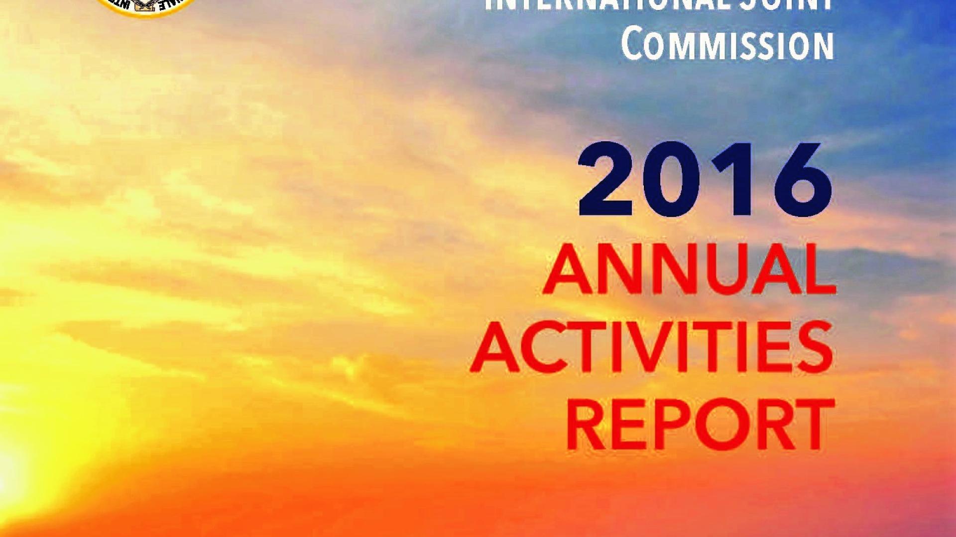 Water Matters - IJC 2016 Annual Activities Report