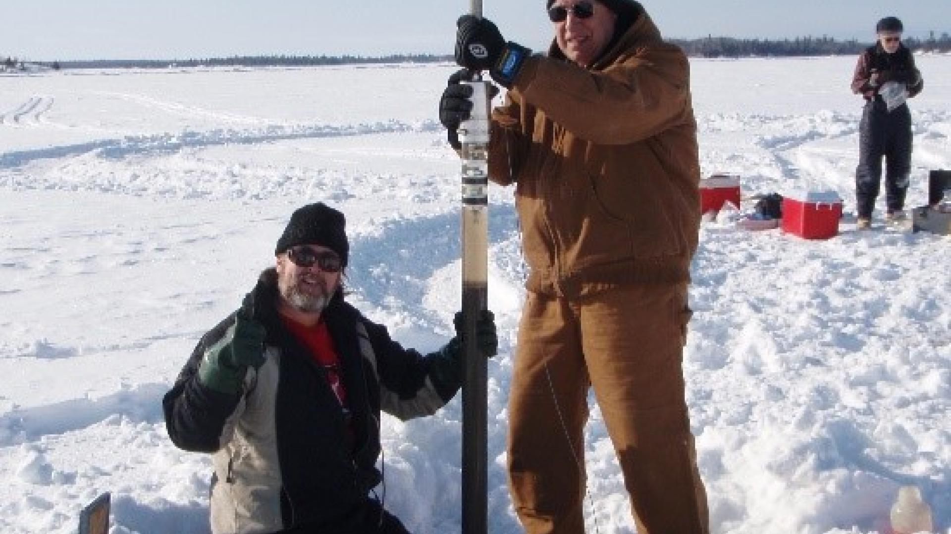 Sediment core samples from Lake of the Woods