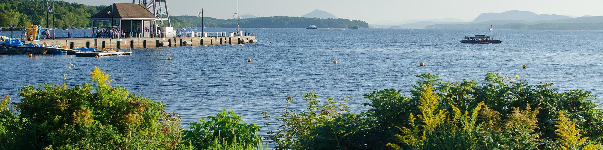 Picture of Lake Memphremagog on a sunny day