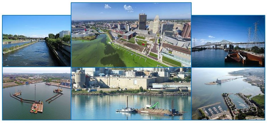 Montage of photos of Great Lakes Areas of Concern