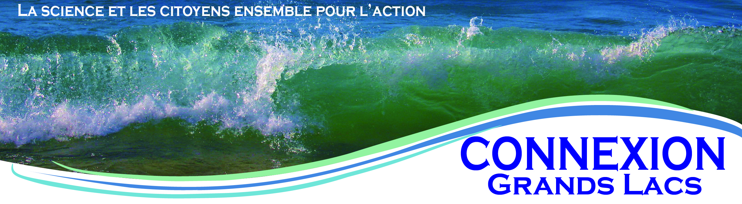 Logo du bulletin d'information de la CMI intitulé Connexion Grands Lacs