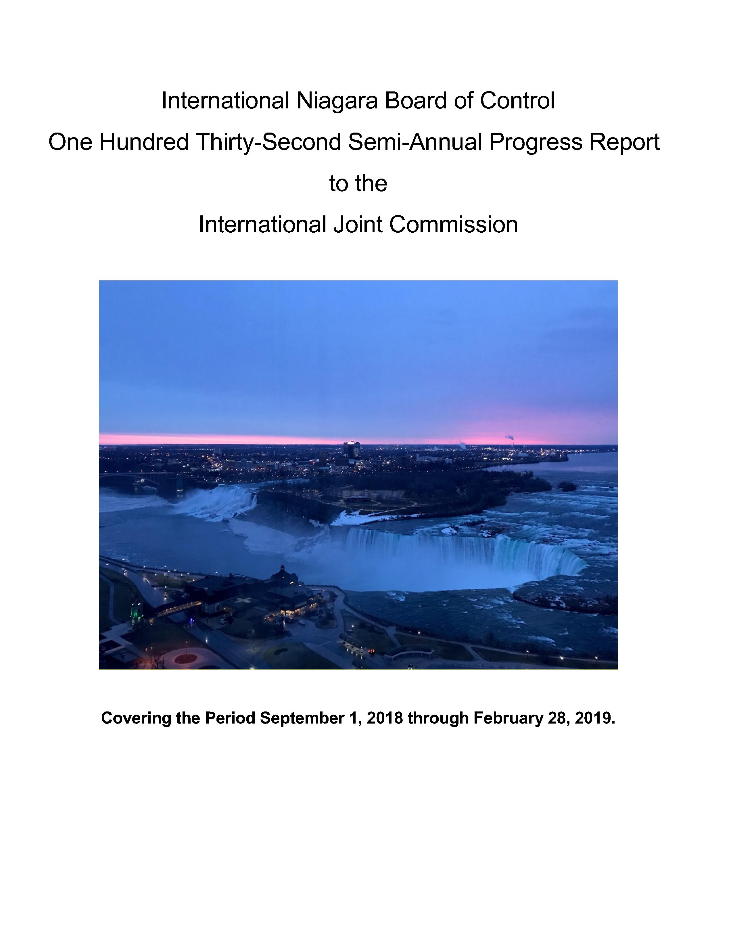 Cover page 132nd INBC Semi-Annual Progress Report