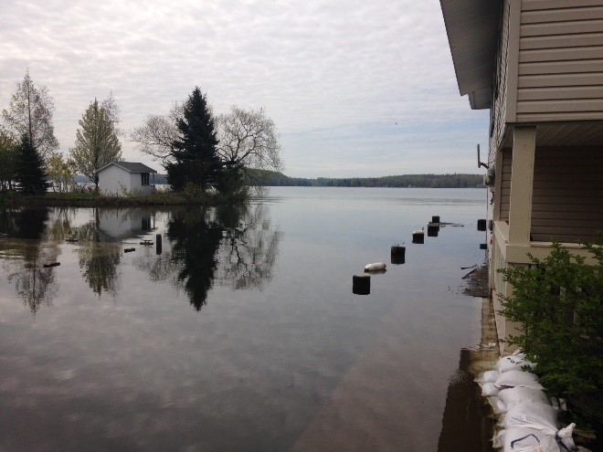 Flooding on Little Sodus Bay in New York, May 2017