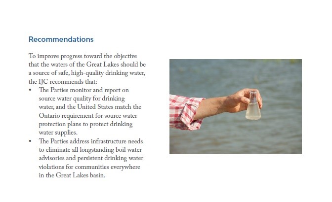 recommendations drinking water great lakes