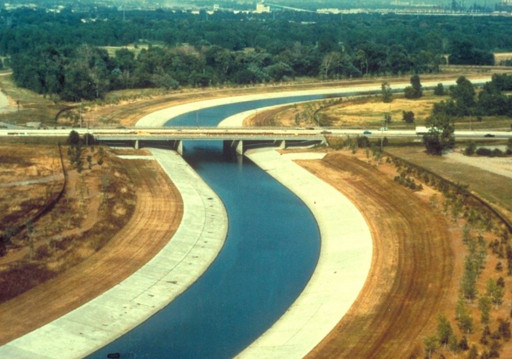 US Army Corps of Engineers channelized a section of the Rouge River in the 1970s