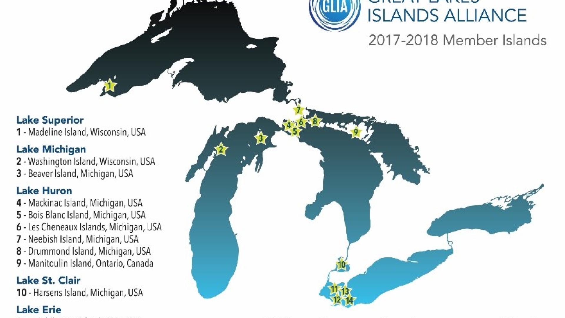 great lakes island alliance map