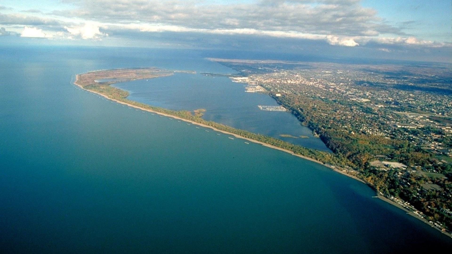 Water Matters - Aerial view of Presque Isle Bay on Lake Erie