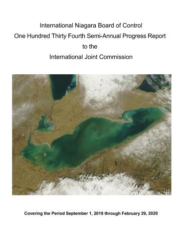 Cover page 134th INBC Semi-Annual Progress Report