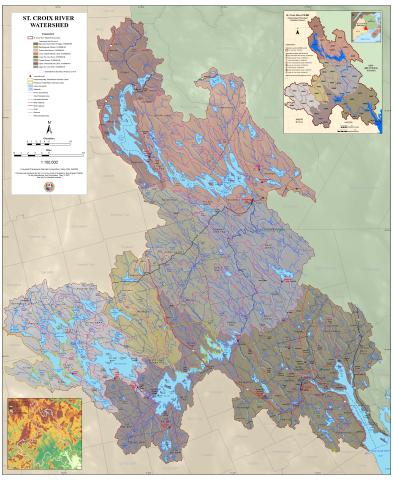 Base Map of the St. Croix River Watershed